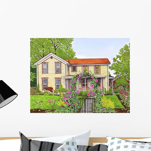 Clematis Arbor Wall Decal