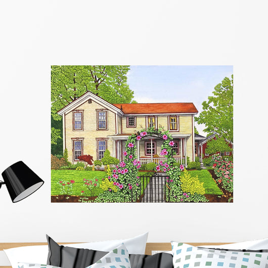 Clematis Arbor Wall Decal