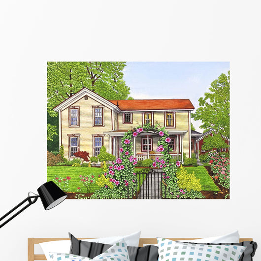Clematis Arbor Wall Decal