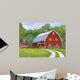 Hollyhock Farm Wall Decal