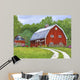 Hollyhock Farm Wall Decal