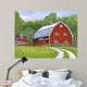 Hollyhock Farm Wall Decal