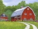 Hollyhock Farm Wall Decal