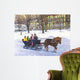 Horse-drawn Bobsled Wall Decal
