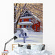 Snow Mailbox Wall Decal