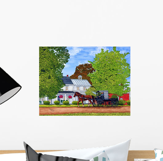 Amish Carriage Wall Decal