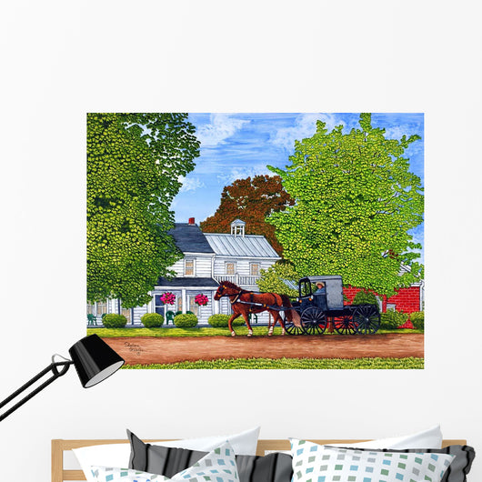 Amish Carriage Wall Decal