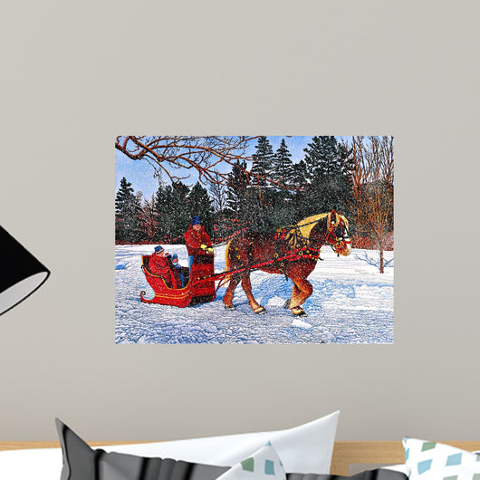 Antique Sleigh Wall Decal