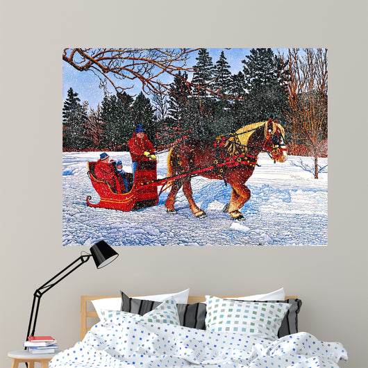 Antique Sleigh Wall Decal