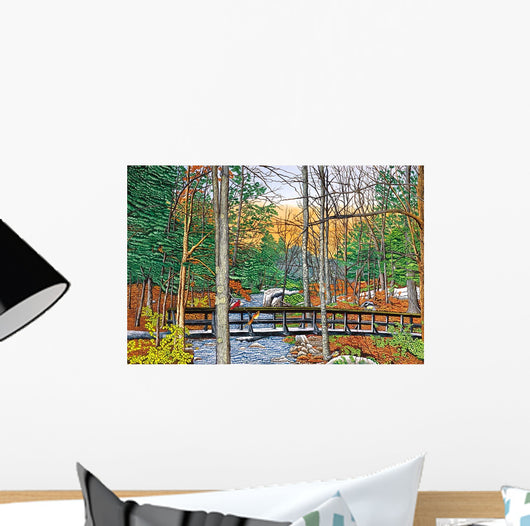 Birds Bridge Wall Decal