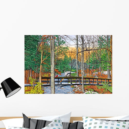 Birds Bridge Wall Decal