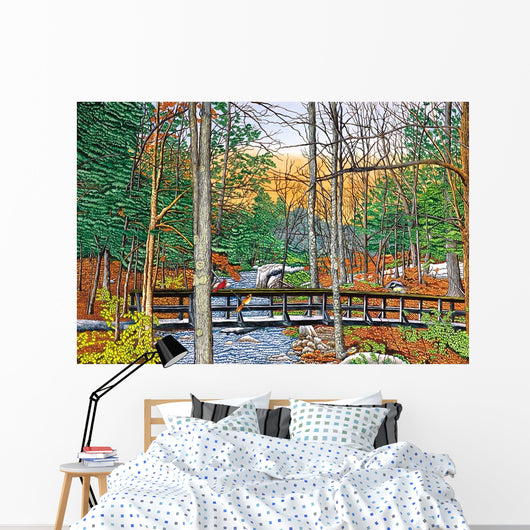 Birds Bridge Wall Decal