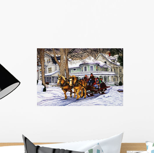 Golden Horse 2 Wall Decal