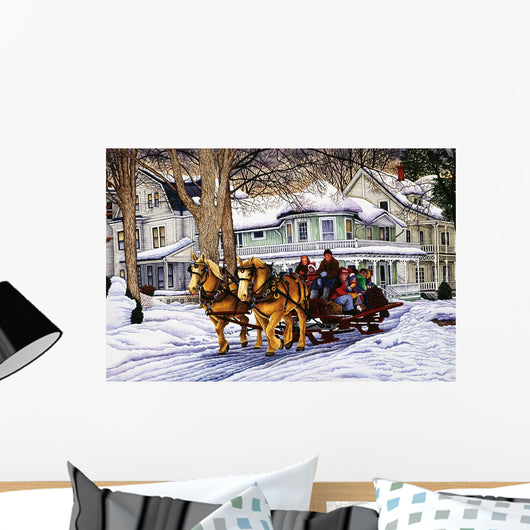 Golden Horse 2 Wall Decal