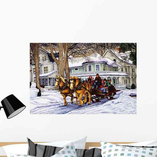 Golden Horse 2 Wall Decal