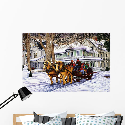 Golden Horse 2 Wall Decal