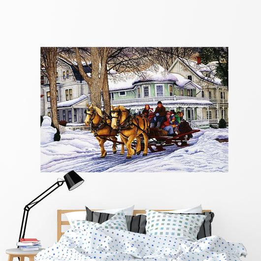 Golden Horse 2 Wall Decal