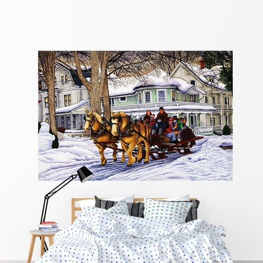 Golden Horse 2 Wall Decal