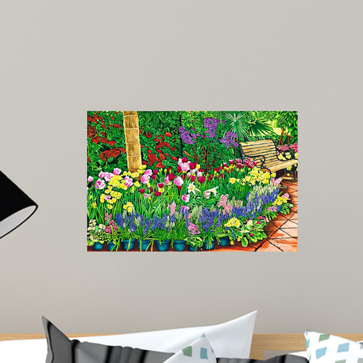 Botanical Gardens Flower Show Wall Decal Design 2