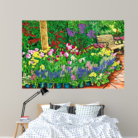 Botanical Gardens Flower Show Wall Decal Design 2
