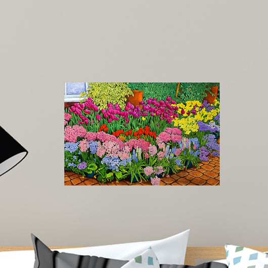 Botanical Gardens Flower Show Wall Decal Design 1