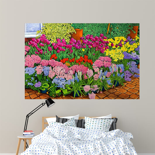 Botanical Gardens Flower Show Wall Decal Design 1