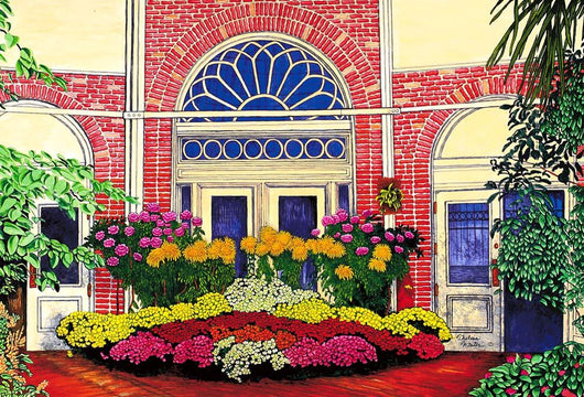 Botanical Gardens Mum Show Wall Decal