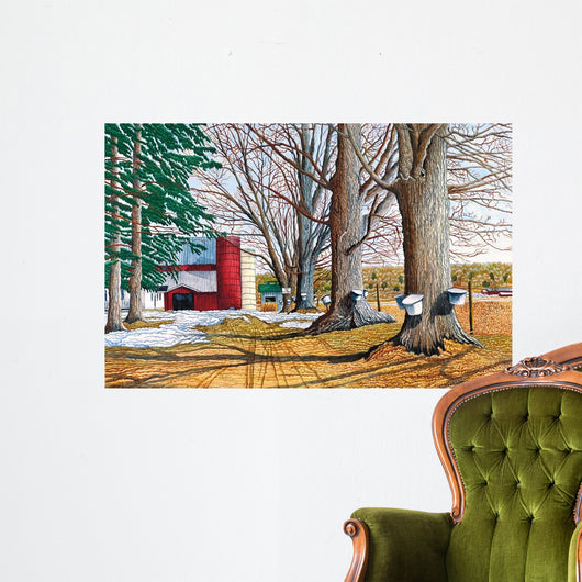 Buckets Early Spring Wall Decal