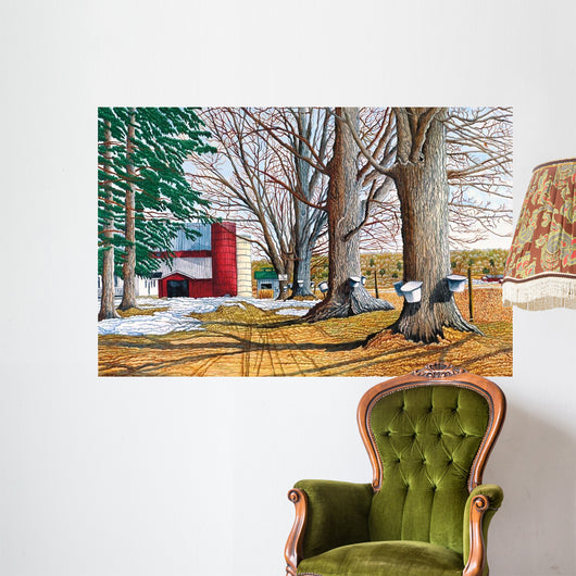 Buckets Early Spring Wall Decal