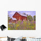 Hollyhock Garden Wall Decal