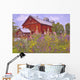 Hollyhock Garden Wall Decal