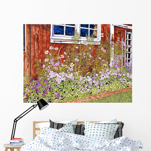 Antiques and Flowers Wall Decal