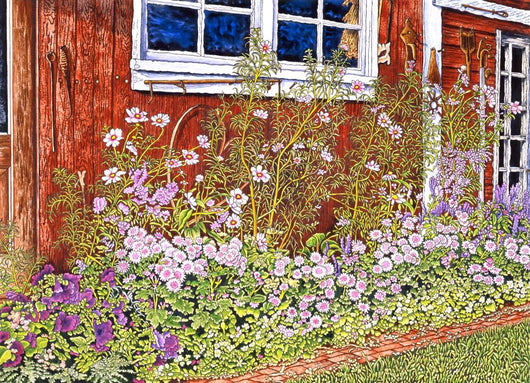 Antiques and Flowers Wall Decal