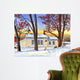 Cardinals Watching over Schoolhouse Wall Decal