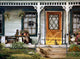 Cat Porch Wall Decal