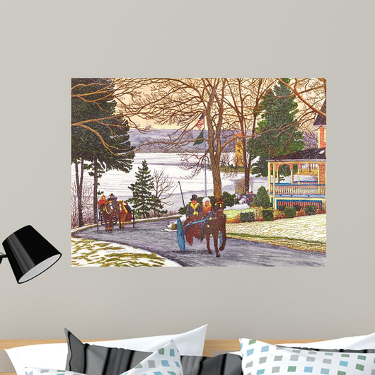 Chautauqua Currier and Ives Wall Decal