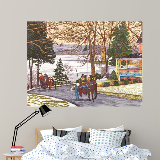 Chautauqua Currier and Ives Wall Decal