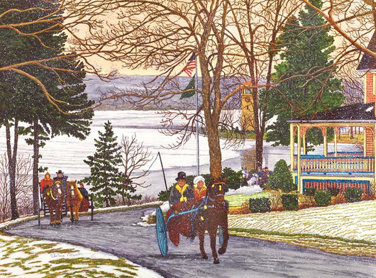 Chautauqua Currier and Ives Wall Decal