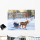 Chautauqua One Horse Sleigh Wall Decal