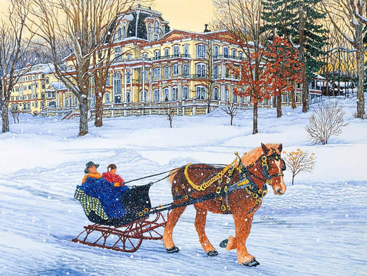 Chautauqua One Horse Sleigh Wall Decal