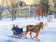 Chautauqua One Horse Sleigh Wall Decal