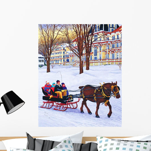Chautauqua Sleigh Ride 03 Wall Decal