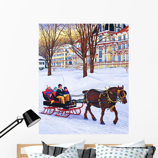 Chautauqua Sleigh Ride 03 Wall Decal