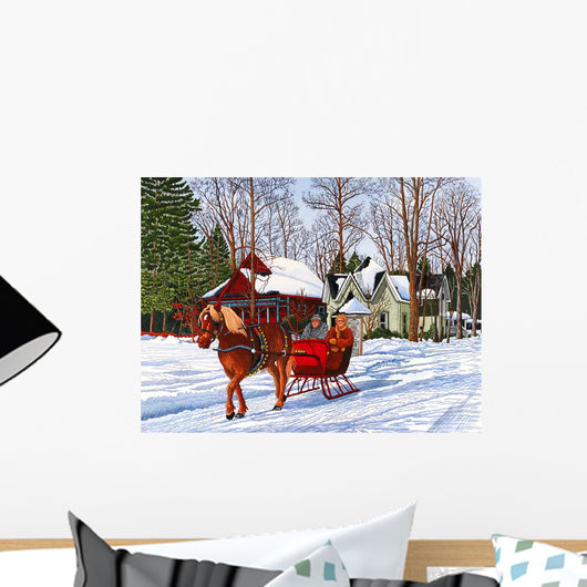 Chautauqua Sleigh Ride 05 Wall Decal