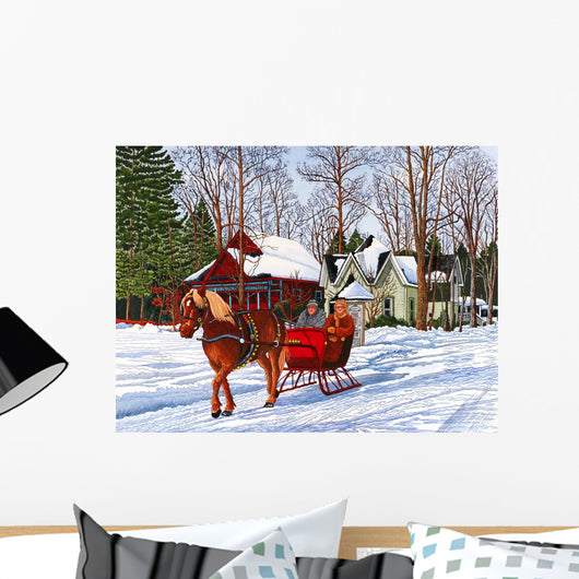 Chautauqua Sleigh Ride 05 Wall Decal