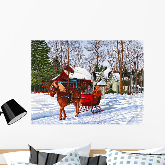 Chautauqua Sleigh Ride 05 Wall Decal