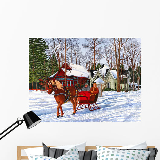 Chautauqua Sleigh Ride 05 Wall Decal