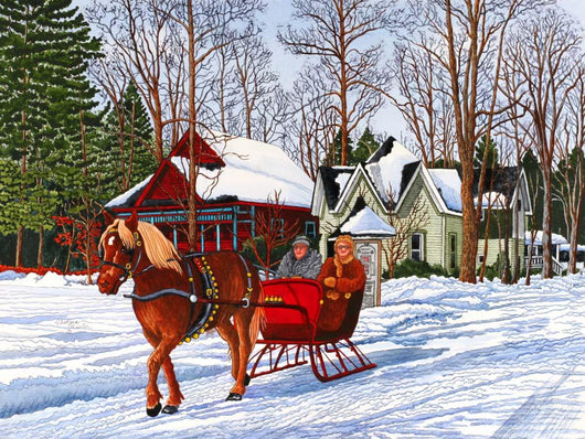 Chautauqua Sleigh Ride 05 Wall Decal