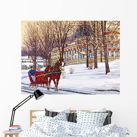 Chautauqua Sleigh Ride 06 Wall Decal
