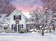 Christmas Cardinals Orchard Park Wall Decal